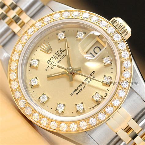 golden rolex|rolex gold and stainless steel ladies watch.